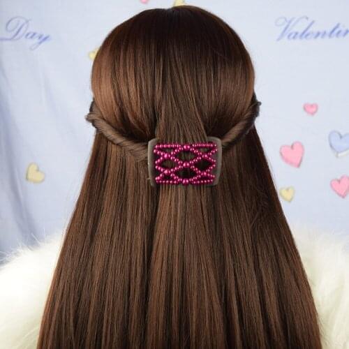 Rose red shining beads small size golden magic comb 20 pcs/lot Easy to Use small size free shipping