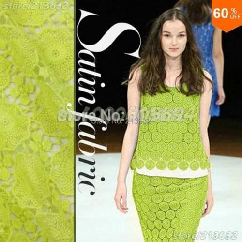 DIY PQYY84 african guipure lace water soluble chemical lace hollow out african chemical lace water soluble tecido feltro wedding