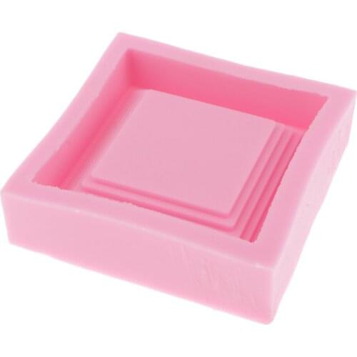 Silicone Coaster Mold Flower Pot Tray Dish DIY Clay Resin Casting MouldCraft