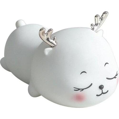 Silicone Night Light Rechargeable Bedroom Bedside Pat Sleep Creative Net Red Lamp Girl Heart Birthday Gift