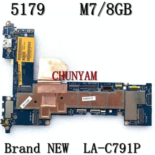 Brand NEW M7/8GB for DELL Latitude 5179 Motherboard AAJA0 LA-C791P CN-0W1D2D W1D2D Mainboard 100%tested