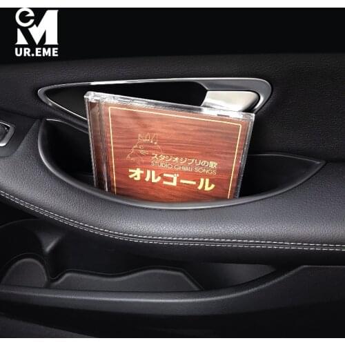 Car Door Handle Storage Bag Organizer Box For Mercedes Benz W176 W177 W205 W213 Classe A C E GLA X156 CLA C117 GLC Accessories