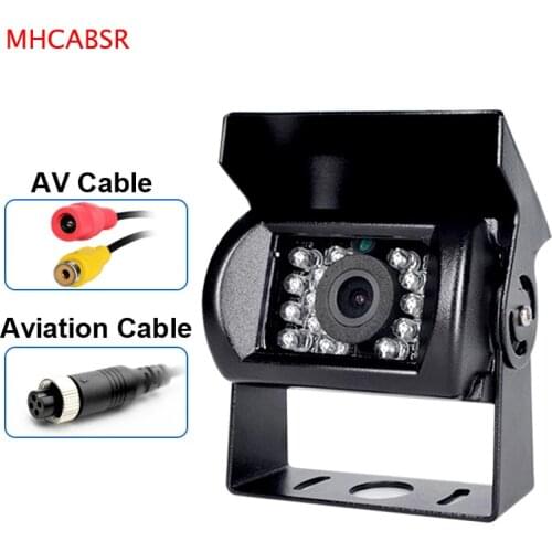 MHCABSR Truck Backup Camera Heavy Duty 18 LED IR Night Vision Waterproof Vehicle Rear View Camera For Truck/Trailer/Pickups/RV