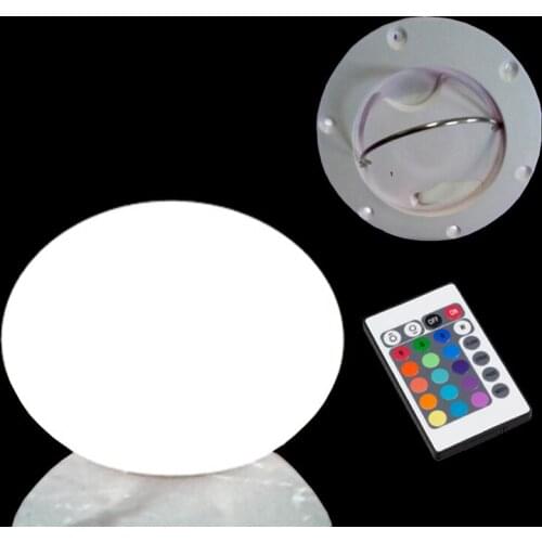 New D17*H13cm D28*H17cm LED Table Lamp Stone Globe Ball 16 Color Illuminated Rechargeable Lighting For Bar/KTV/Home Decoration