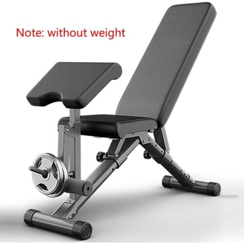 Fitness Dumbbell Weight Bench Adjustable Folding Chair Multi-functional Professional Sit-ups Supine Board Fitness Equipment