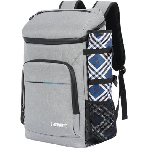 Outdoor Picnic Backpack Men Camping Cooler Bag Refrigerator Waterproof Nylon Isotherma Cooler For Picnic Bag With EVA Mat Women