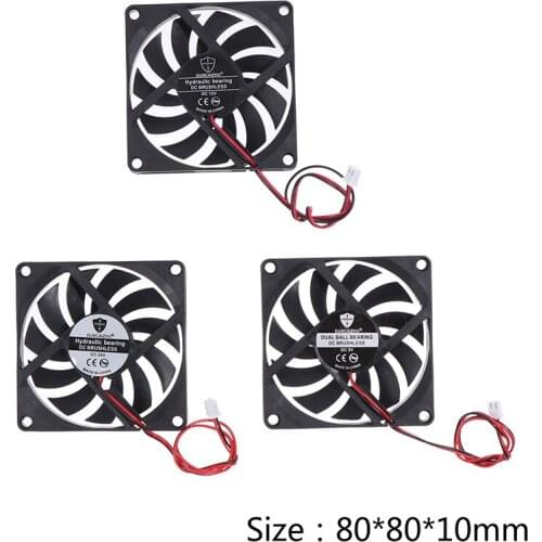 8010 DC Cooling Fan Oily Silent 5V12V24V Notebook Brushless Industrial Fan