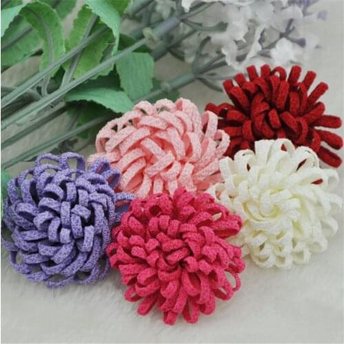 10pcs Mix Ribbon Flower DIY Appliques wedding Decoration Sewing Crafts A0203