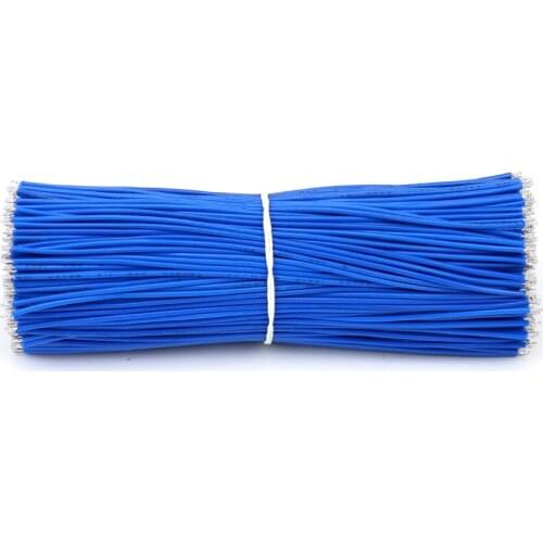 1000 pcs electronic cable wire conductor Wires two heads dipping tin wire harness 17*0.15mm outer diameter 1.6mmm length 100mm
