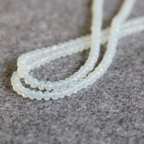 2*4mm Faceted New Sri Lanka Moonstone opal beads chalcedony Jewelry making design Loose DIY stones 15" 2pc/lot wholesale