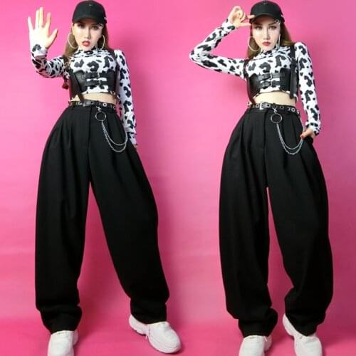 2021 Hip Hop Dance Costumes Jazz Performance Rave Clothes Nightclub Bar DJ DS Costumes Women Gogo Dance Festival Outfits SL4894