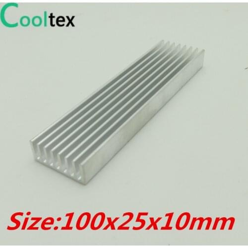 3pcs/lot 100x25x10mm Aluminum HeatSink radiator Heat Sink for electronic Chip RAM LED IC cooler cooling