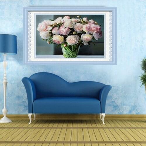 Diamond Embroidery Diy Diamond Painting Cross Stitch Kits Diamond Mosaic Flowers Full Square Diamond Embroidery BS136