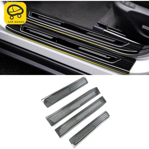 CarMango for Mazda 6 2019 2020 2021 Auto Car Accessories Door Threshold Pad Sills Scuff Plate Welcome Pedal Cover Frame Sticker