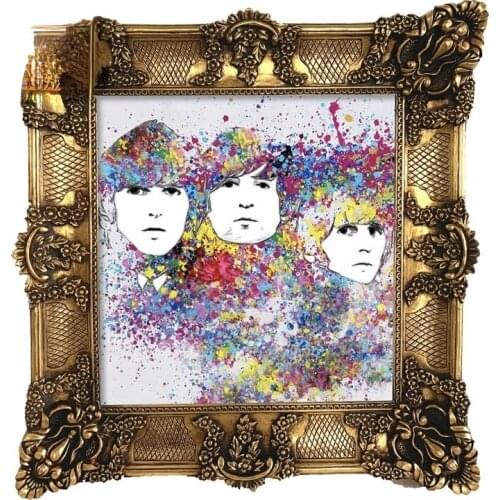 Factory Gold Picture Frames Wholesale Baroque Classical Wood Oil Painting Frame Mirrors Hotel Decor Wall Frame