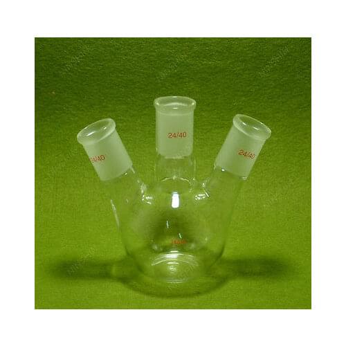Flat Bottom Flask,250ML,24/40,3 Neck,Three Neck,Chemistry Lab Glassware
