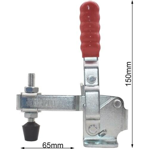GH-12130 Metal Horizontal Toggle Clamp Fixture Quick-Release Holder Toggle Clamps Set Vertical Toggle Clamp Hand Clip Tool