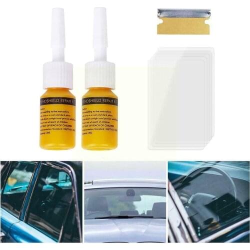 DIY window repair tools, car windshield repair tool, repair, windshield, crack, blade screen resin strips + + window scratc R2U4