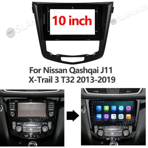 For NISSAN Qashqai Xtrail 2015 2016 2017-2019 Control Cable Canbus Work Stereo Panel Dash Installation DVD Frame 10 Inch 2din