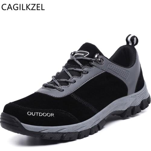 CAGILKZEL 2019 New Autumn Winter Sneakers Men Shoes Casual Outdoor Hiking Comfortable Mesh Breathable Non-slip Male Footwear