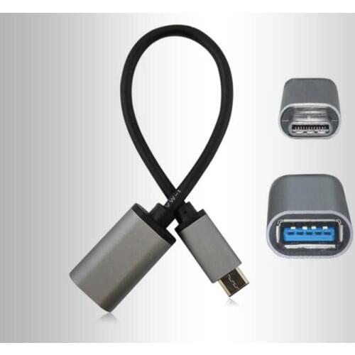 Metal Type-C OTG Data Cable USB 3.1 Female to 3.0 Type C OTG Cable Type-C OTG Adapter for MacBook Google Nexus 5X for HTC 10