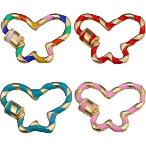 New Creative Spiral Fasteners Accessories Supplies Pendant Punk Jewelry Making Copper Screw Clasps clasps for bracelets