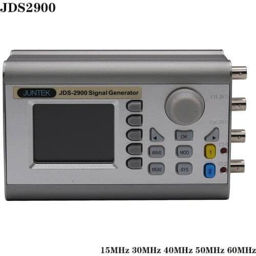New JDS2900 15MHz 30MHz 40MHz 50MHz 60MHz DDS Function Signal Generator Digital Control Dual Channel
