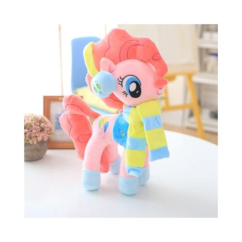 Party Edition Unicorn Pinkie Pie Anime Big Eyes Cartoon Figure Stuffed Animals Horse Plush Doll Kids Toys 36CM