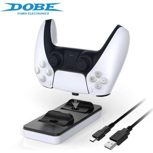 PS5 Game Accessories PS5 DualSense Wireless Controller Charging Station PS5 Charger Stand Type-C Adapter Dual Charging Dock