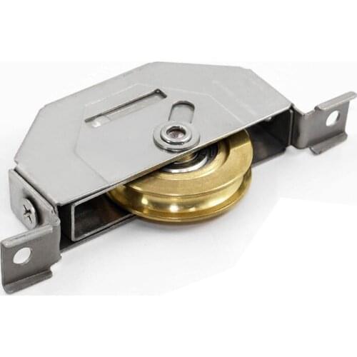 Old style window roller sliding door plastic steel window pulley Aluminum alloy windows brass wheel muted roller house hardware