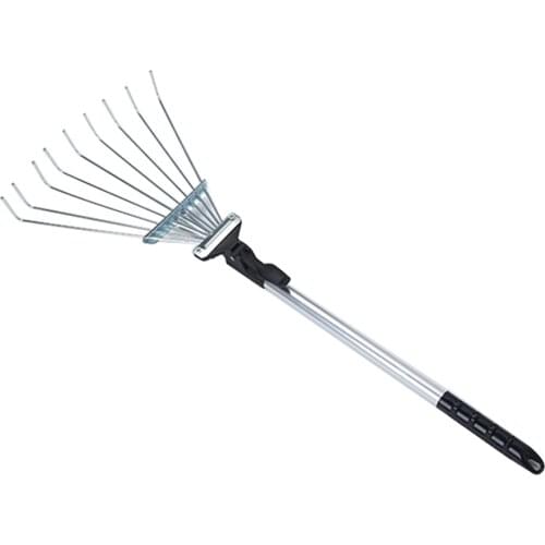 Garden Backyard Lawn Debris Cleaner Farm Garbage 9 Teeth Retractable Teeth Leaf Rake Garden Rake Outdoor Tools Farm Supplies