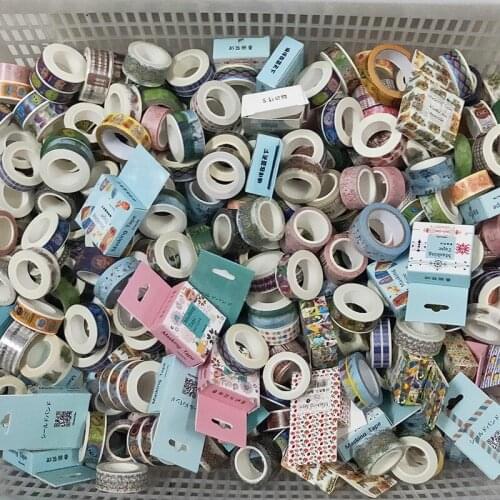 Random mixing 500g washi tapes Dividing Stickers border masking adhesive paper washi tape DIY Scrapbooking Hand account