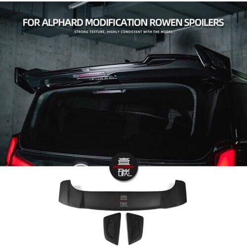 Rear Trunk Spoiler Boot Lip Wing Lip For ALPHARD Modification ROWEN Spoilers