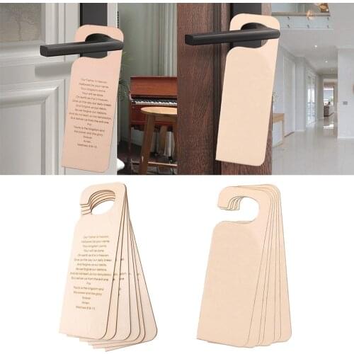 6x Door Knob Hangers DIY Craft Hanging Notice for Home Bedroom Study Room