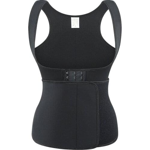 YAGIMI Women Vest Waist Trainer Sauna Suit Sweat Slimming Underwear Weight Loss Shirt Fat Burner Workout Tank Tops Body Shaper