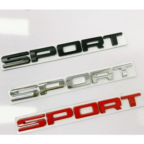 Auto Metal SPORT Premium Car Side Fender Rear Trunk Emblem Badge Decal Car Sticker 3D for BWM Audi Opel Toyota Honda Nissan 1Pcs