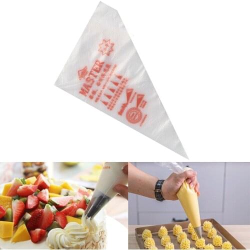 100pcs Disposable Cake Decorating Icing Bags PE Non-stick Cream Fondant Chocolate Piping Pouches