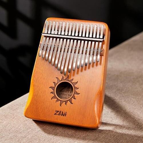 17-tone Kalimba Mahogany Core Thumb Piano with Tuning Hammer Finger Piano Keyboard Musical Instrument Mbira Sanza Christmas Gift