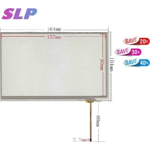 2 Pcs New 7''Inch 164*104mm Touch Screen Car DVD GPS Navigation GPS navigation touch screen digitizer panel glass free shipping