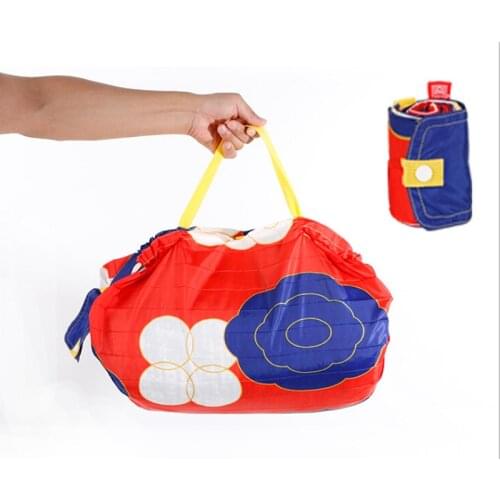 2021 Fashion Japanese pop New Foldable Reusable Eco Friendly Folding Shopping Bags for women