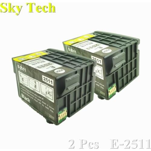 2PK Compatible Pigment Ink Cartridge For E-2511 , T2511 For Epson WorkForce WF-M1561