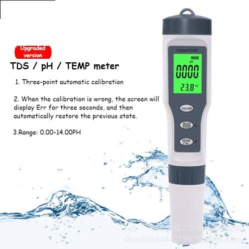 3/4/5/7 in 1 PH Meter TDS EC ORP Salinity S. G Temperature Meter Digital Water Quality Monitor Tester for aquarium swimming pool