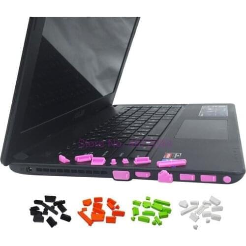 500sets/lot 13Pcs/set For Macbook Anti Dust Plug Laptop Cover Protective Stopper dust plug laptop dustproof laptop universal