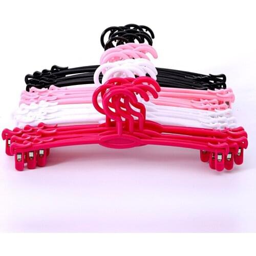 500PCS Bra Underwear Socks Panty Plastic Hangers Holder Racks Home Drying Clothes Hanger With Clips