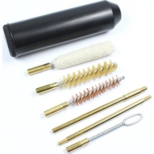 7pcs set Pistols cal.38/357/9mm Gun Cleaning Kit Rod Brush Professional gun cleaning tool