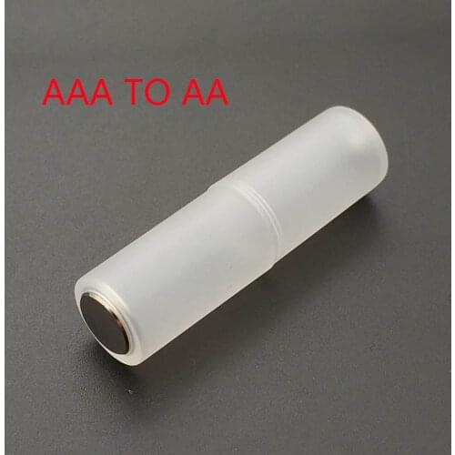 4 Pcs AAA to AA Size Cell Battery Converter Adapter Adaptor Batteries Holder Plastic Case Switcher Wholesale