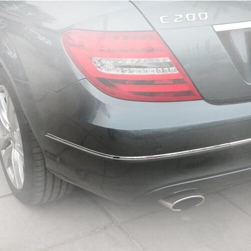 Musion Auto Accessories Rear Bumper Left Right Chrome Molding Trim Suitable For Mercedes C Class W204 C200 C300