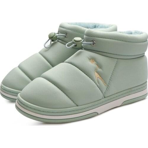 MR CO Ankle Boots For Women Winter Waterproof Snow Boots Plush Wedge Shoes Ladies Warm Platform Boots Fur Insole Footwear