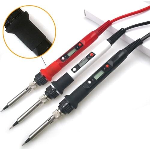 80W 220V/110V Adjustable Temperature Electric Soldering Iron Welding Solder Rework Station Heat Pencil Tips Repair Tool EU/US