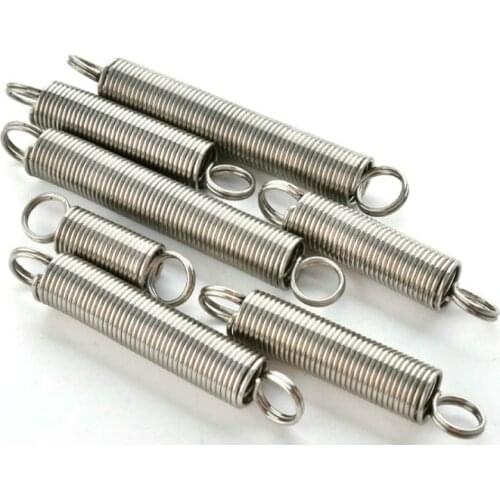 FUMAO Custom made metal extension spring with hooks,2*14*50/60/70/80/90/100(mm)